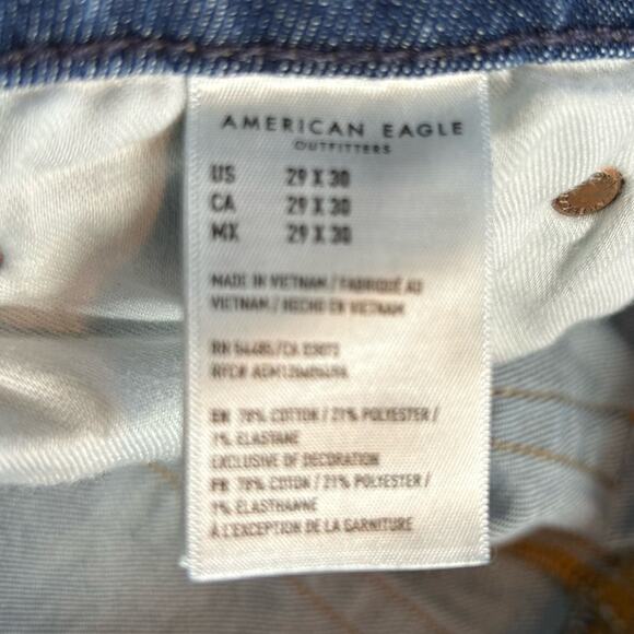 American Eagle Nex(t) Level Slim Straight Jeans 29x30 Slim Fit Denim - Picture 13 of 16